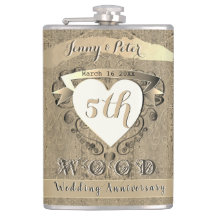 Femte Bröllop-årsdagen av "Wood"