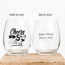 Femte Bröllop-årsdagen Elegant Firande