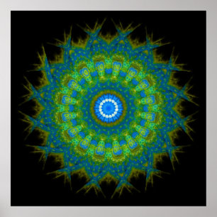 Femte Chakra-Vishuddha-centret för Underbar renhet Poster