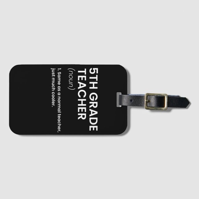 Femte Coolan för lärardefinition i Klass Bagagebricka (Framsida horisontal)