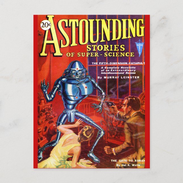 Femte dimensionella katapult! vykort (Framsida)