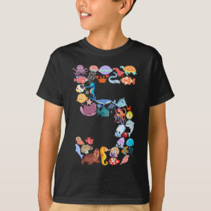 Femte födelsedag: Djur i havet 5 år gamla T Shirt