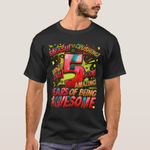 Femte födelsedag Tecknaden Stil Fantastisk sedan 2 T Shirt