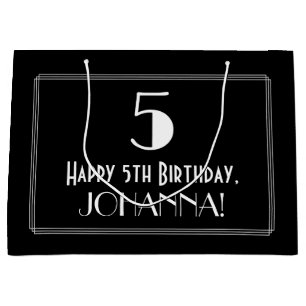 Femte födelsedagen: Art Deco Inspired Stil "5", Na