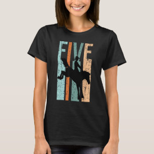 Femte födelsedagen: Kids Retro Rodeo Horse Lovers T Shirt