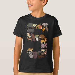 Femte födelsedagen: Safari Zoo Animals Figurer 5 å T Shirt