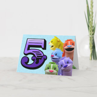 Femte födelsedagskortet kort
