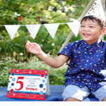 Femte födelsedagskortet! Personligen! Kort<br><div class="desc">Personlig gratulerar på femårsdagen!</div>