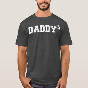 Femte gången pappa pappa av fem barn fars dag t shirt