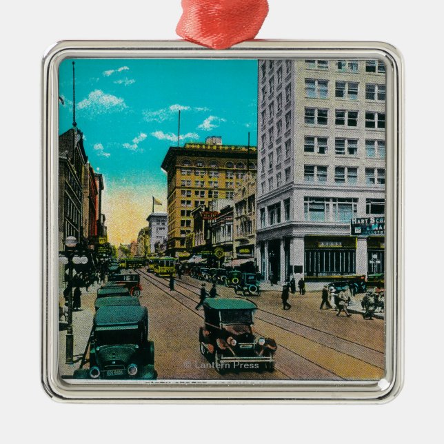 Femte gata tittar norr, San Diego Julgransprydnad Metall (Framsidan)