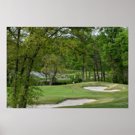 Femte Green, Ironhorse Golfbana, Leawood, Kansas Poster