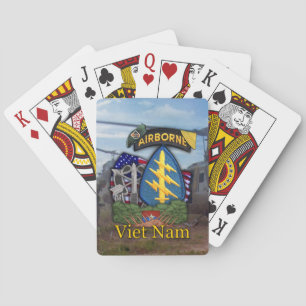 Femte gröna basket vietnam war vets veterans poker kortlek