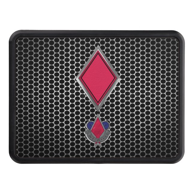 Femte infanteridivisionen Red Djävulen Patch Dragkroksskydd (Framsidan)