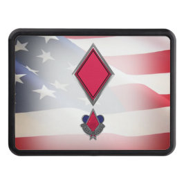 Femte infanteridivisionen Red Djävulen Patch Hitch Dragkroksskydd