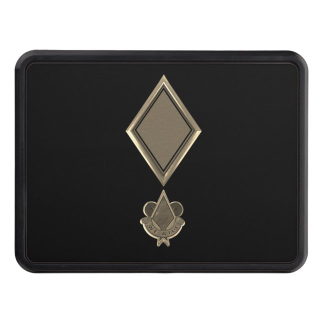 Femte infanteridivisionen Red Djävulen Patch Hitch Dragkroksskydd (Framsidan)