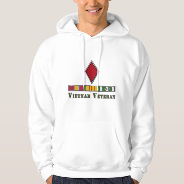 Femte infanteridivisionen Vietnam Veteran Hoodie (Framsida)