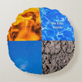 Femte insidan rund kudde