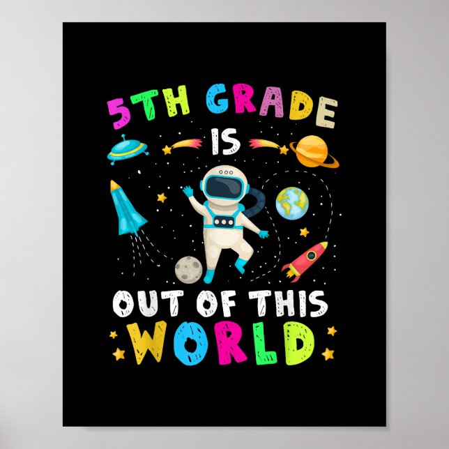 Femte Klass är ute ur detta världsbarn i Back to s Poster (Framsidan)