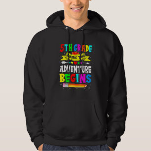 Femte klass där äventyret börjar 5:e klass C Hoodie