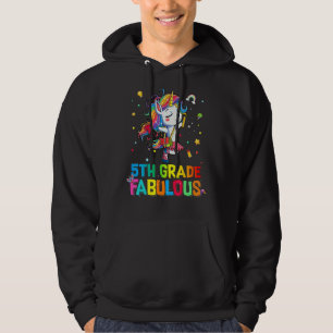 Femte Klass Fabulous Ballet Unicorn Back to school Hoodie