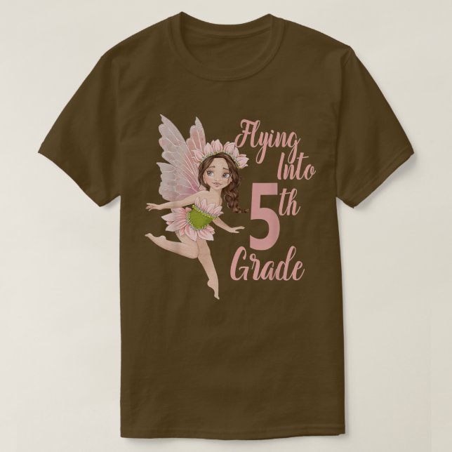 Femte Klass Fairy Girl 1 Day Älvors Fif T Shirt (Design framsida)