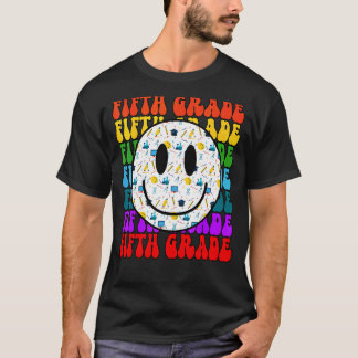 Femte klass Glad ansikte Lärare Glad ansikte Elev T Shirt