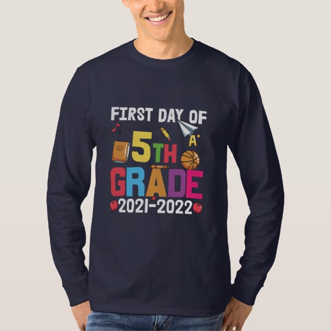 Femte Klass-lärardagen den 5:e Klass T Shirt (Framsida)