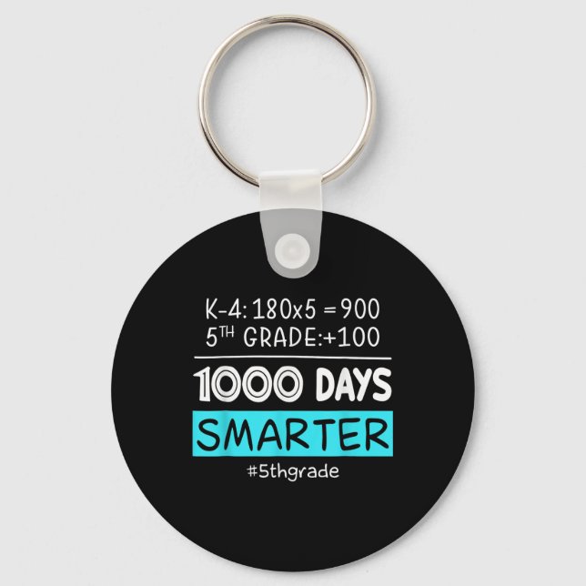 Femte Klass-läraren 1 000 dagar Smartare 100 dagar Nyckelring (Framsida)