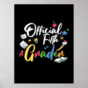 Femte Klass-lärarOfficiellen Klass femte Poster