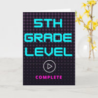 Femte Klass School Studenten Gamer Girl Hälsning