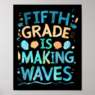 Femte Klass Skapar Vinkara Back to school-barn och Poster
