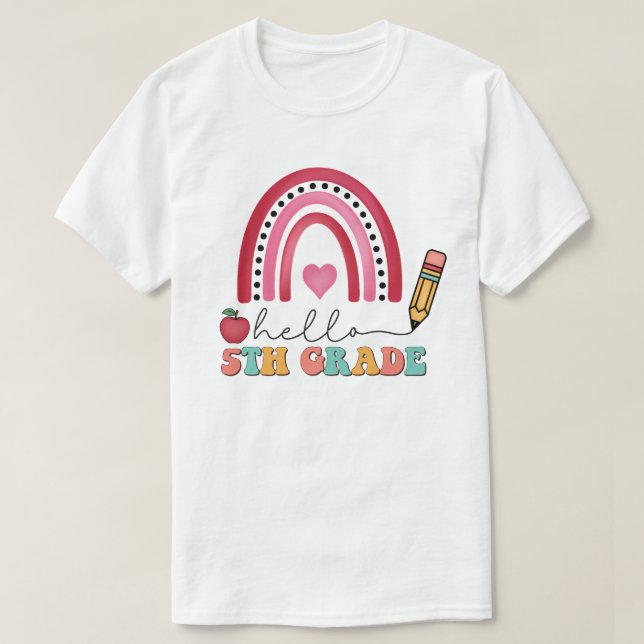 Femte Klass-skolan T Shirt (Design framsida)