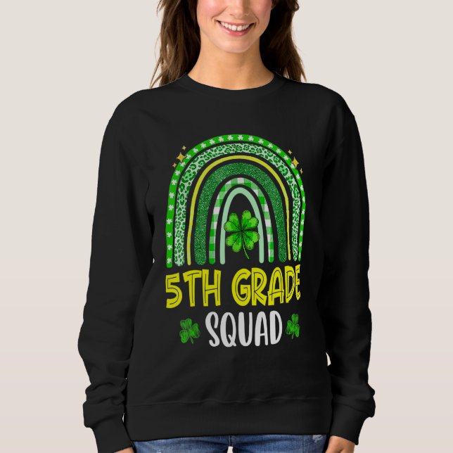 Femte Klass Squad-St patricks day - praktisk match T Shirt (Framsida)