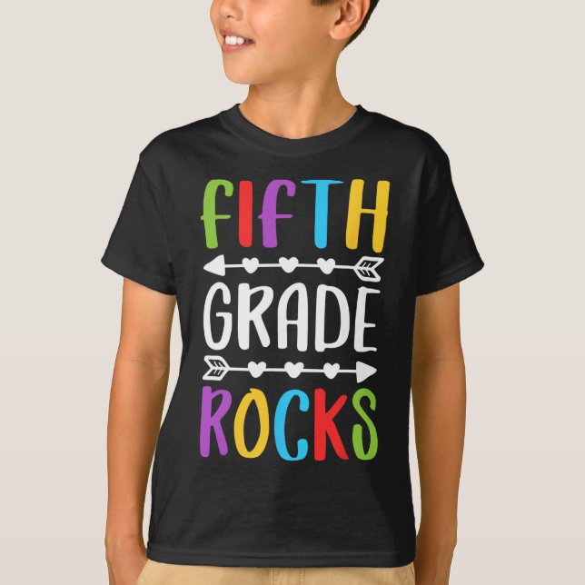 Femte Klass Sten, femte Klass, Back to school T Shirt (Framsida)