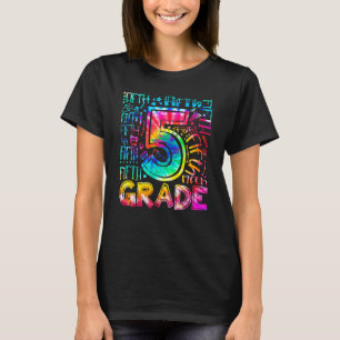 Femte klass Tie Dye 5:e klass tillbaka till skolan T Shirt