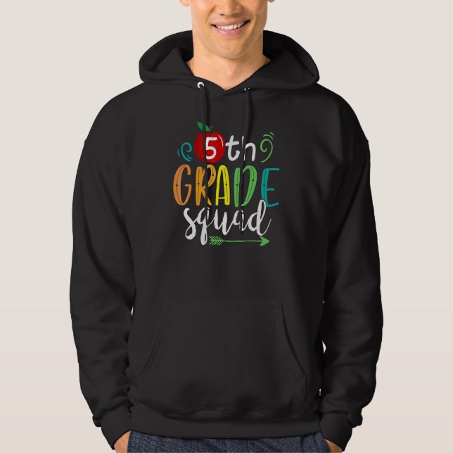 Femte Klass-torget Back to school Lärarstudier Hoodie (Framsida)