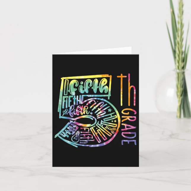 Femte Klass-typografiteamet Femte Klass-läraråterg Kort (Framsida)
