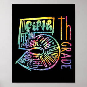 Femte Klass-typografiteamet Femte Klass-läraråterg Poster