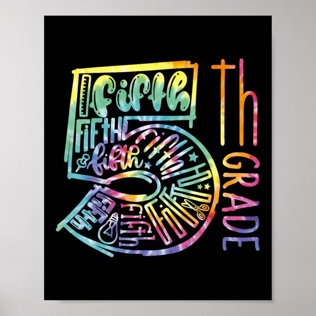 Femte Klass-typografiteamet Femte Klass-läraråterg Poster (Framsidan)