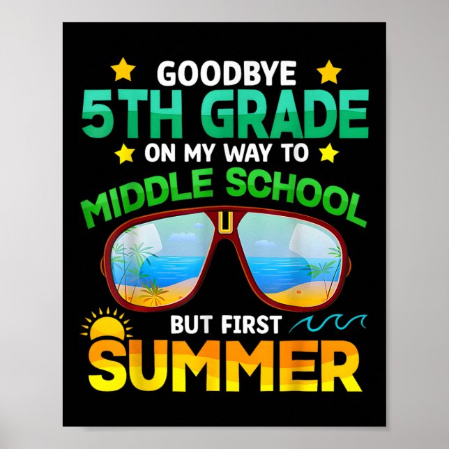 Femte Klass-vägen till Mitten-skolan Klass första  Poster (Framsidan)
