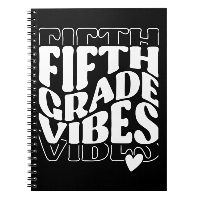 Femte Klass Vibes Back to school Anteckningsbok (Framsidan)