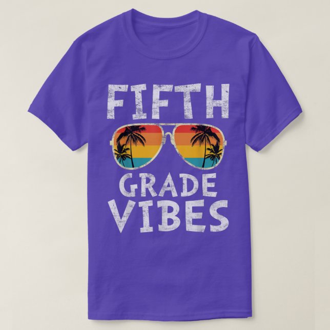Femte Klass Vibes Back to school Retro femte Klass T Shirt (Design framsida)