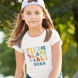 Femte Klass vibes back to school retro T Shirt