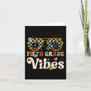 Femte Klass Vibes - femte Klass-teamets retro, för Kort