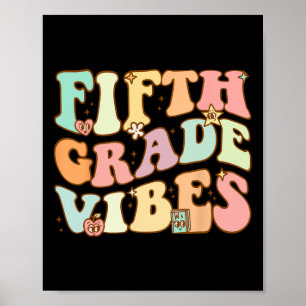 Femte Klass Vibes - femte Klass-teamets retro, för Poster