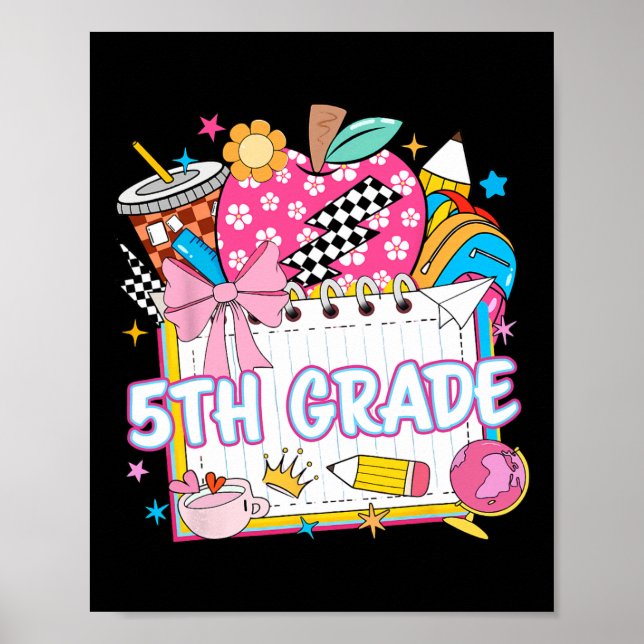 Femte Klassen, femte Klass, flickor och barn tillb Poster (Framsidan)