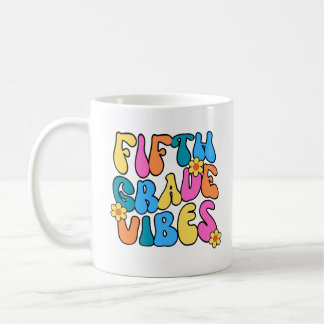Femte klassens färgade Vibes Tillbaka till skolan Kaffemugg