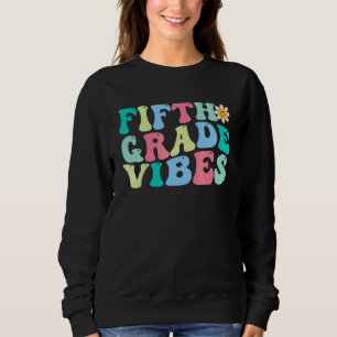 Femte klassens vibbar Retro lärare kvinnor barn ti T Shirt