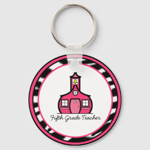 Femte klasslärare Keychain Nyckelring