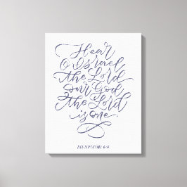 Femte Mosebok 6:4 Canvastryck